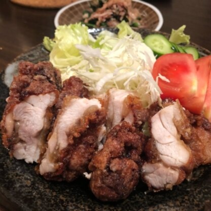 鶏もも肉が柔らかくて凄く美味しかったです！主人も大絶賛でした！また絶対作ります。ありがとうございました( ˊᵕˋ )